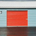 Exterior shot of self storage units